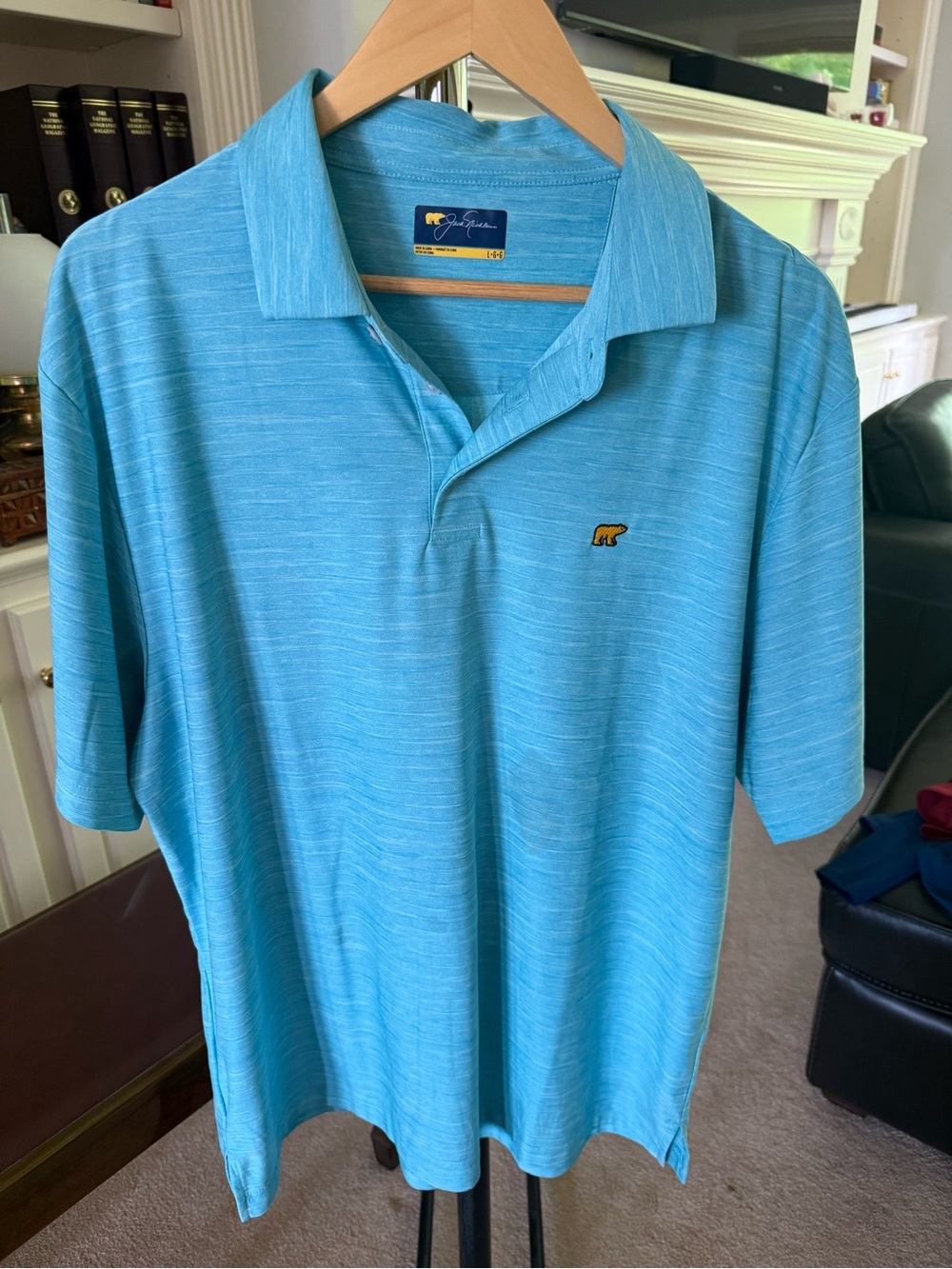 Jack Nicklaus "Golden Bear" Men's Short Sleeve Golf Polo Shirt